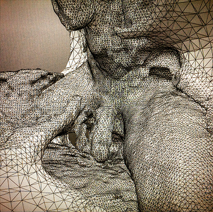Interrupted 3D scan by artist Paul Coombs